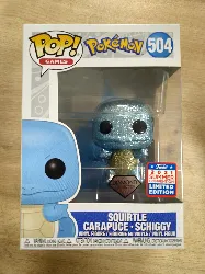 figurine funko! pop - pokémon n° 504 - carapuce / squirtle (dglt)(ie)