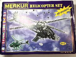 helicopter a construire merkur - helicopter set 515 pieces