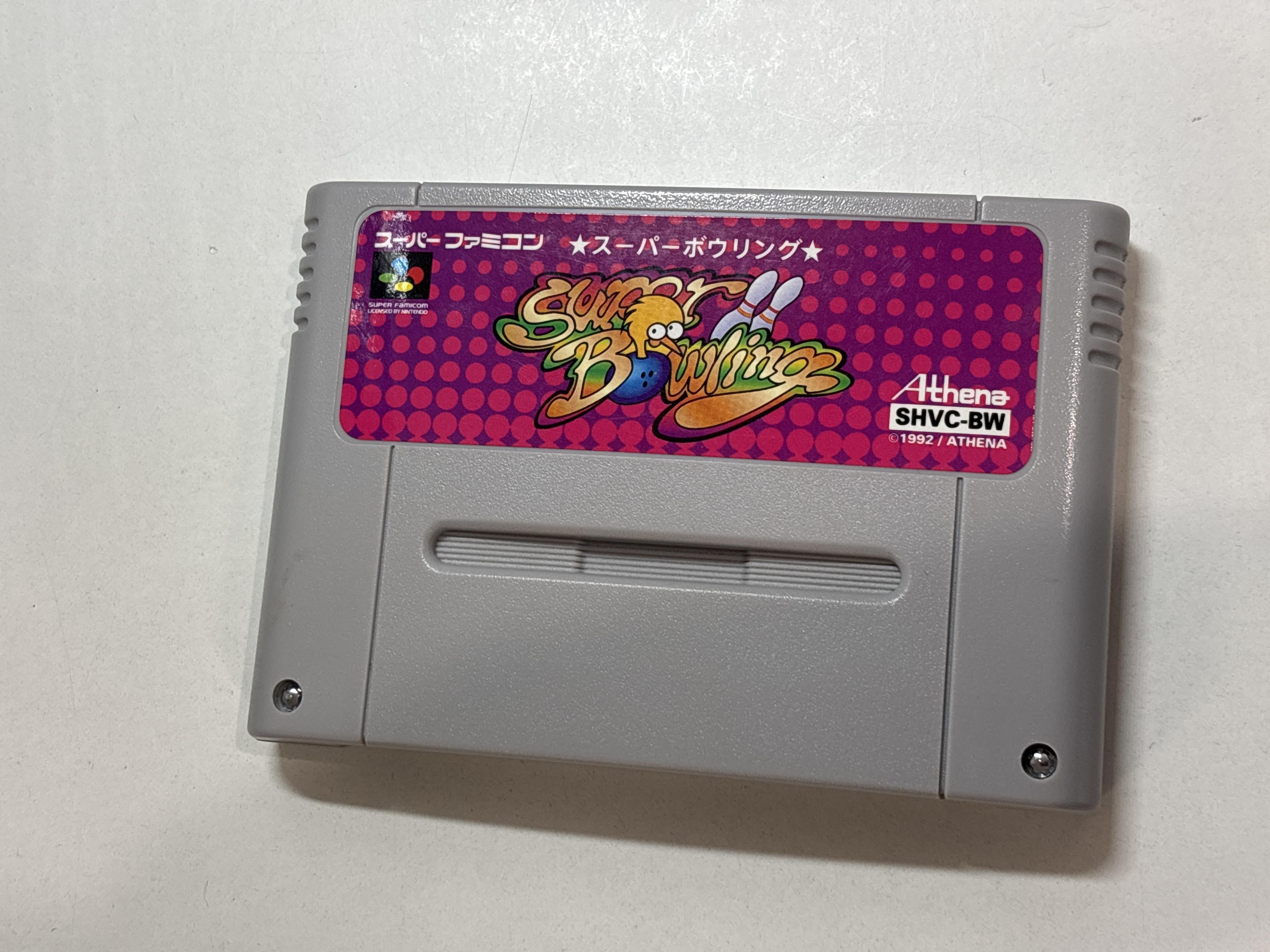 Jeu SFC Super bowling super famicom