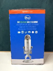 logitech blue microphones yeti - 10 - year anniversary edition - microphone - usb - argent