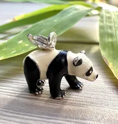 pendentif charm panda thomas sabo en argent et émail argent 925 millième (22 ct) 6,28g