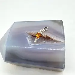 pendentif en argent fée boule ambre argent 925 millième (22 ct) 1,42g
