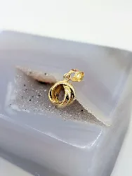 pendentif or 3 anneaux entrelacés  or 750 millième (18 ct) 0,97g