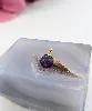 pendentif or ornée d'une boule d'améthyste or 750 millième (18 ct) 1,85g