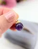 pendentif or ornée d'une boule d'améthyste or 750 millième (18 ct) 1,85g