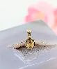 pendentif orné d'une citrine ovale facetté or 750 millième (18 ct) 1,39g
