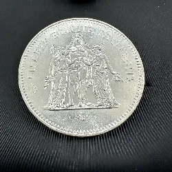 pièce 50 francs hercule 1979 argent 900 millième 29,89g