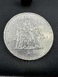 pièce 50 francs hercule 1979 argent 900 millième 30g