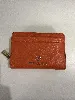 porte cartes michael kors en cuir orange