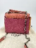 sac lancel ninon petit modèle en cuir orange, rose et jaune avec bandoulière