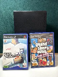 sony playstation 2 - console de jeux - pro evolution soccer 2, grand theft auto vice city