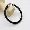 thomas sabo bracelet en cuir tressé marron argent 925 millième (22 ct) 7,35g