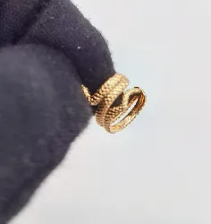 23001600 bijou anneau d'oreille plaqué or serpent