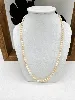collier perles de culture en chute avec le fermoir en boule or gris sertie de diamants or 585 millième (14 ct) 14,36g