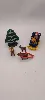 lot playmobil pere noel sur son traineau + rennes