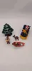 lot playmobil pere noel sur son traineau + rennes