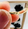 bague or ornée d'une perle de culture blanche or 750 millième (18 ct) 2,58g