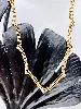 collier drapé maille billes en 2 ors or 750 millième (18 ct) 10,30g