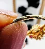 bague en or rubis et diamants centrée d'une perle de culture or 750 millième (18 ct) 2,38gr