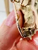 broche pendentif méduse or ornée d'un diamant taille ancienne d'environ 0,10ct or 585 millième (14 ct) 11,53g