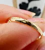 bague or centrée de 2 aigue-marine et 2 petits diamants or 750 millième (18 ct) 2,24g