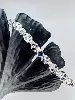 bracelet rivière style art déco orné de saphires et diamants d'environ 1,45ct au total or 750 millième (18 ct) 19,29g
