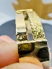 bracelet jonc ouvert texturé or 750 millième (18 ct) 28,65g