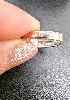 bague or blanc solitaire diamant central d'environ 0,25ct dans une pavage de petits diamants or 750 millième (18 ct) 5,03g