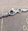 pendentif andréa marazzini s drop en métal rhodié et cristal couleur gris argent 925 millième (22 ct) 12,36g