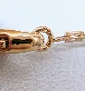 chaîne maille forçat rectangulaire en or rose or 750 millième (18 ct) 8,66g