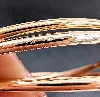 bracelet jonc 3 anneaux en 3 ors entrelacés or 750 millième (18 ct) 23,24g