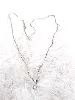 chaine maille forçat ovale orné d'un pendentif avec un oxyde argent 925 millième (22 ct) 2,64g