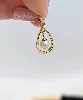 pendentif forme goutte en or orné d'une perle mobile or 750 millième (18 ct) 1,02g