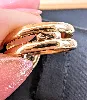 bague serpent sertie d'un diamant demi-taille environ 0,25ct or 750 millième (18 ct) 4,94g
