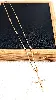 collier/chapelet pendentif croix en rose or 750 millième (18 ct) 12,69g