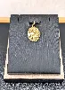 pendentif médaille becker vierge marie prière or 750 millième (18 ct) 3,87g