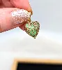 pendentif or coeur en verre de murano or 750 millième (18 ct) 2,23g