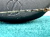 s t dupont lunettes de soleil aviateur en métal dotré, verres noires, nez en cuir noire