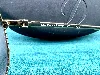 s t dupont lunettes de soleil aviateur en métal dotré, verres noires, nez en cuir noire
