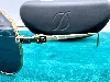 s t dupont lunettes de soleil aviateur en métal dotré, verres noires, nez en cuir noire