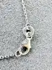 collier diana argent doule cercles oxydes de zirconium noirs et blancs argent 925 millième (22 ct) 2,49g