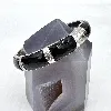 bracelet argent jonc avce onyx noir argent 925 millième (22 ct) 42,33g