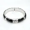 bracelet argent jonc avce onyx noir argent 925 millième (22 ct) 42,33g