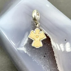 charm pandora snow angel glitter émail dangle argent 925 millième (22 ct) 3,12 g