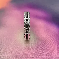 bague thomas sabo argent zirconias noirs argent 925 millième (22 ct) 4,5g