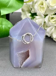 bracelet argent double cercles oxydes argent 925 millième (22 ct) 2,44g