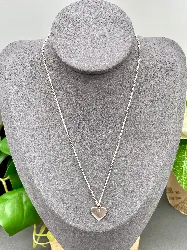 collier argent avec pendentif coeur argent 925 millième (22 ct) 4,33 g