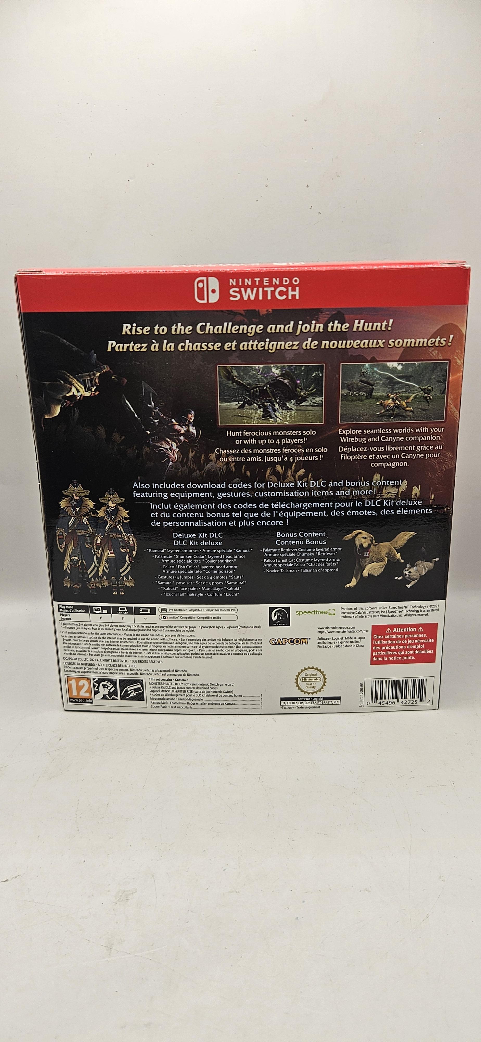 Jeu Nintendo Switch Monster Hunter Rise Edition Collector