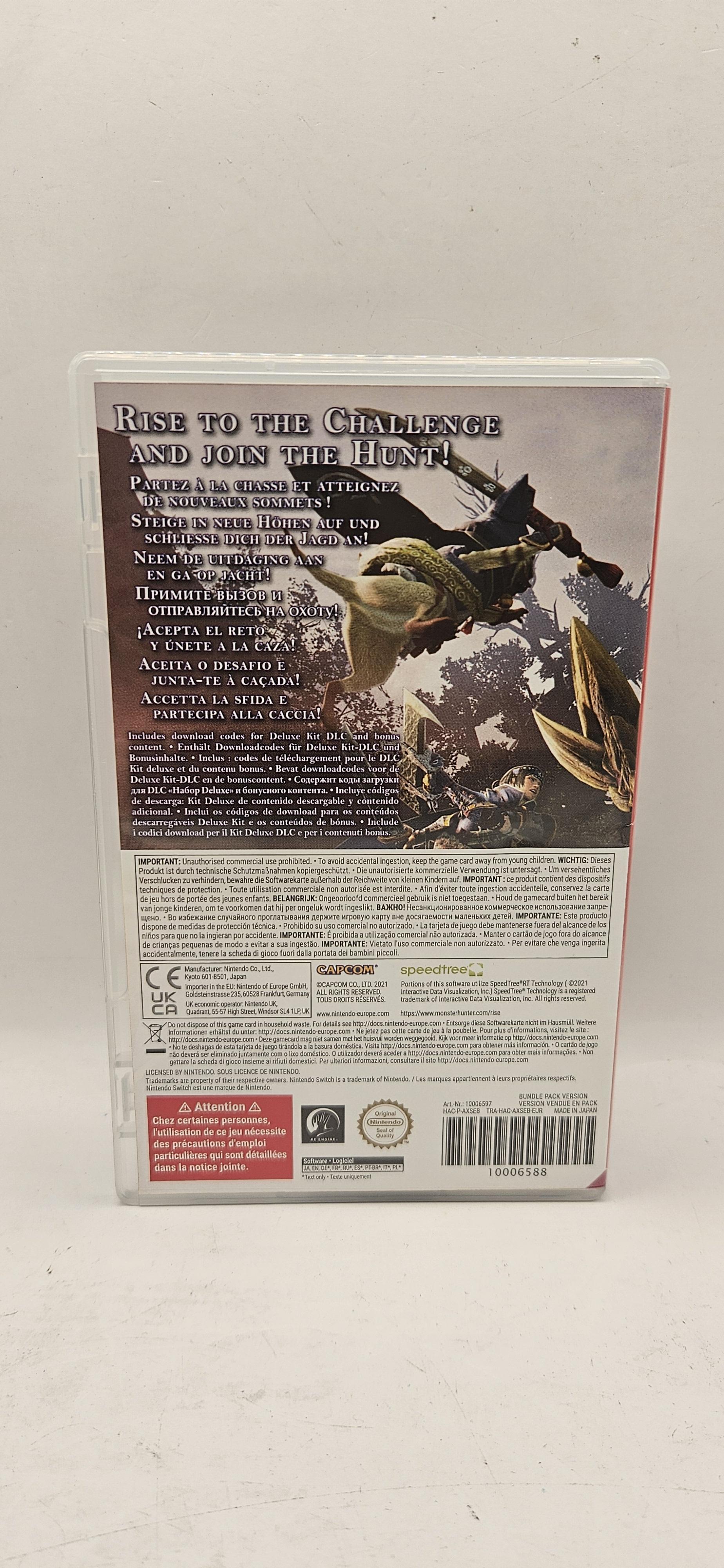 Jeu Nintendo Switch Monster Hunter Rise Edition Collector