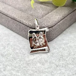 pendentif zodiaque gémeaux argent 925 millième (22 ct) 3,97g